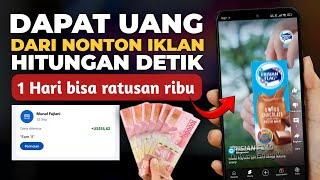 DIBAYAR - Dengan Menonton Video Iklan Hitungan Detik - Cara Dapat Uang Dari Internet