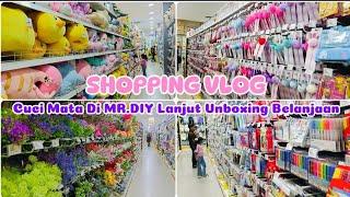 DAILY VLOG IBU RUMAH TANGGA || Shopping Dan Cuci Mata Di MR.DIY Lanjut Unboxing Belanjaan #dailyvlog