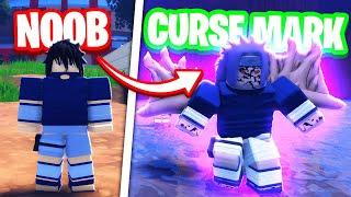 Going From NOOB To CURSED MARK SASUKE in Ninja Time.. - Roblox