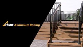 Peak Aluminum Railing - Stair Railing Installation