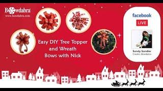 Easy DIY Tree Toppers and Wreath Bows with Nick