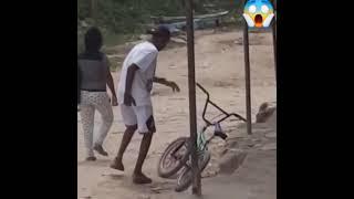 Stealing bicycle prank.. LOL! 