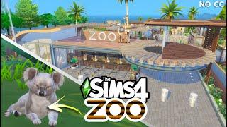 FUNCTIONAL ZOO Sims 4 Build | NO CC | Collab @pugowned | Getting Ready For Sims 4 Cottage Living