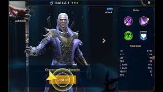 who is the best tutorial champion in raid shadow legenda