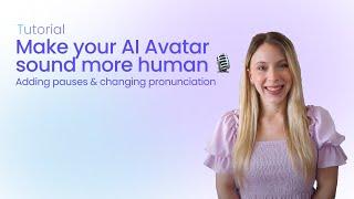 Add pauses and change pronunciation in Creatify's Video Editor | AI Avatar Voice Enhancement