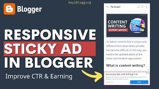 How to Add Responsive Bottom Sticky Ads in Blogger (Still Works in 2023)