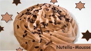 Blitzdessert: Nutella-Mousse, in 5 Minuten bereit zum Verzehr! Nutella mousse in 5 minutes