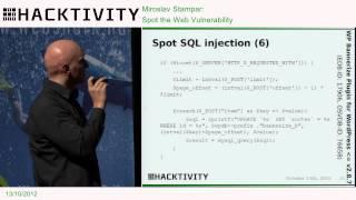 Hacktivity 2012 - Miroslav Stampar - Spot the Web Vulnerability