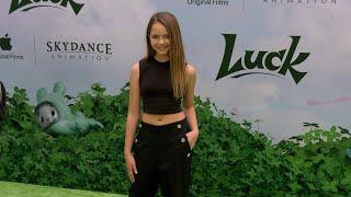 Ryan Kiera Armstrong "Luck" Global Premiere Screening Green Carpet | Apple Original Film