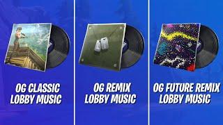 Evolution of Fortnite OG Lobby Music - OG Classic Vs OG Remix Vs OG Future Remix Fortnite