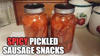 How To Make Spicy Pickled Sausages | Hot Sausage Recipe