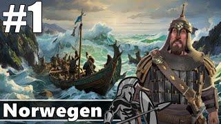 Let's Play Civ VI Norwegen Unsterblicher #1 - Für Odin (4x-Strategie, gameplay, deutsch)