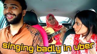 Singing Badly In Uber ft: GF | Tery Hawale Arijit Singh | Reaction Video | Anas Rajput