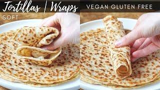 Soft Gluten Free Tortillas | Wraps (Vegan, Dairy Free) Make Gluten Free Tortillas From Scratch