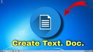 How to make Text Document file on Laptop || How to create txt file