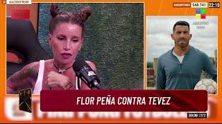  Florencia Peña APUNTÓ contra Carlos Tevez y el Kun Agüero