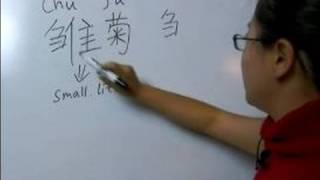 How to Write Flower Chinese Symbols : How to Write "Daisy" in Chinese Symbols