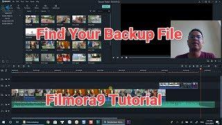 How to find BACKUP File in Filmora9