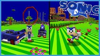 BECOME SONIC?! NEW ANIMATIONS, RAIL GRINDING & MORE! Minecraft Sonic The Hedgehog Mod