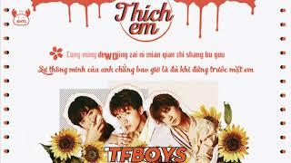 [KNTL][Vietsub+Kara Audio] Thích em 喜欢你 | TFBOYS