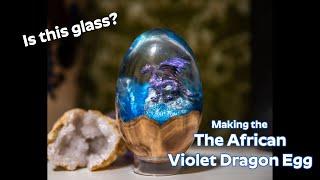 Woodturning the African Violet Dragon Egg