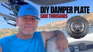 How to change the damper plate in a 2008 Malibu VLX.  Most ski boat tutorial