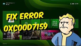 How To Fix Xbox One / Series X/S Error Code 0xc00d7159