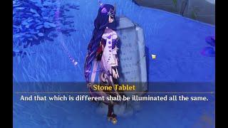 Stone Tablet Seirai Island Puzzle: And that which is different shall be illuminated all the same