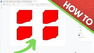 How to Split a Google Doc into 4 Quadrants   Google Workspace Tutorial