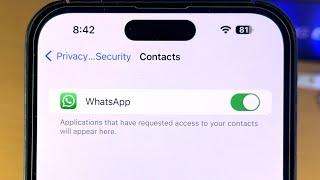 ANY iPhone How To Allow Access to Contacts (& FIX Not Showing)