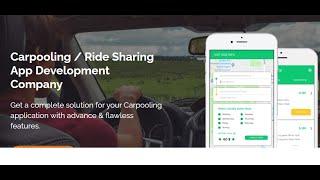 Ride Share app development | Car Pooling app - DEMO