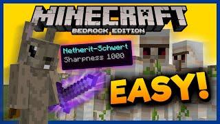 Schärfe 1000 OP-Verzauberung Trick! (MCPE) ️ Minecraft Bedrock Tutorial