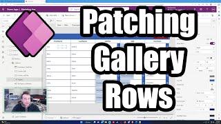 How to Patch All Gallery Row Data in Power Apps With a Button | Excel Like Grid | 2023 Tutorial