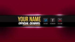 Free Youtube Banner Template PSD │New 2015 ツ│ + Direct Download Link