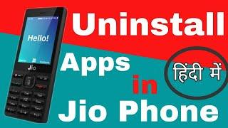 How To Uninstall Apps In Jiophone