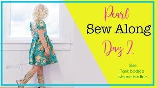 Pearl Sew Along day 2 - Girls zipper back top/ dress sewing video tutorial