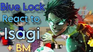 Blue lock + BM React to Isagi  RUS,|| Gacha club Part 1/1