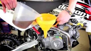 pitbike oil change