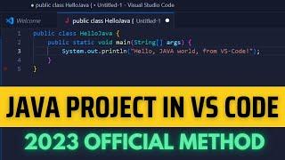 How to Write & Run Java Program in Visual Studio | Java Code in VS Code (2023 Update)