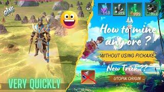 How to mine any ore quicky and easily ?? | Without pickaxe | Utopia:Origin | •A•V• Gaming