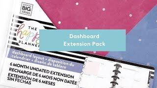 The Happy Planner Spring 2019 6 month Dashboard Extension Pack Flip Through