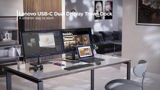 Lenovo USB-C Dual Display Travel Dock Product Tour