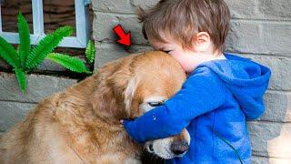 The baby was just about to say goodbye to the dog forever when the unthinkable happened