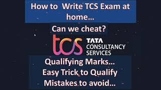 How to write TCS NQT BPS & IT Exam at Home? | can we cheat in Exam? | Easy Trick to qualify TCS Exam