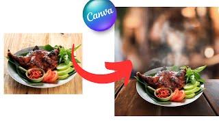 Add realistic smoke effect to any food | Canva Tutorial