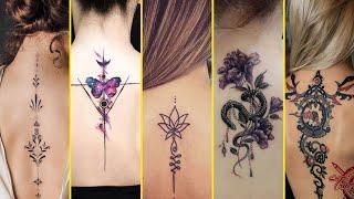 40+ Sexy Spine Tattoo Designs For Girls 2024 | Attractive Spine Tattoos For Ladies | Women Tattoos!