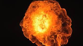 FREEDIO: "Fire explosion slow motion" royalty free HD stock video footage