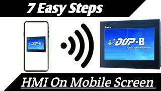 How to  Connect Delta HMI Screen On Mobile Through WiFi.