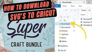 Download SVG's To Your Computer from Design Bundles For Cricut Design