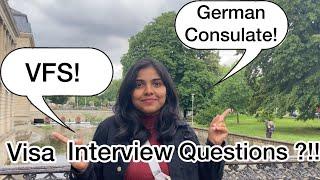 VFS or German Consulate for Visa Interview | My personal experience| Visa interview QuestionsTips